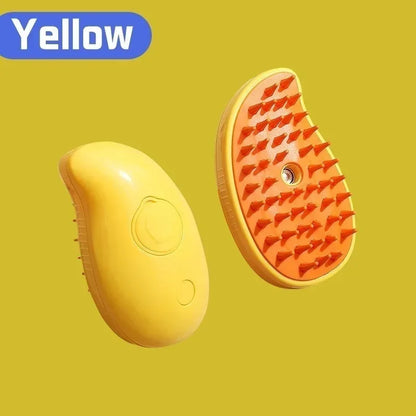 3 in 1 Cat Dog Pet Spray Massage Brush One Button Steam Spray Folding Rotatable Grooming Tool Hair Bath Hair Removal Brush Comb