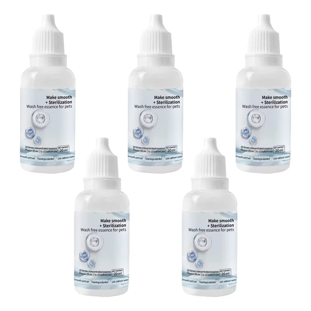 3-5Pcs Cat Steam Brush Wash Free Essence Hair Serum Animal Grooming Essence Cat Dog Depilation for Cat Steamy Brush Pet Cleaning